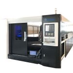 3000w fiber cnc λέιζερ μέταλλο κοπής μηχάνημα κοπής διπλό οδηγώντας δομή