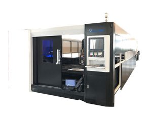 3000w fiber cnc λέιζερ μέταλλο κοπής μηχάνημα κοπής διπλό οδηγώντας δομή